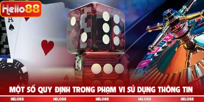 Một số quy định trong phạm vi sử dụng thông tin